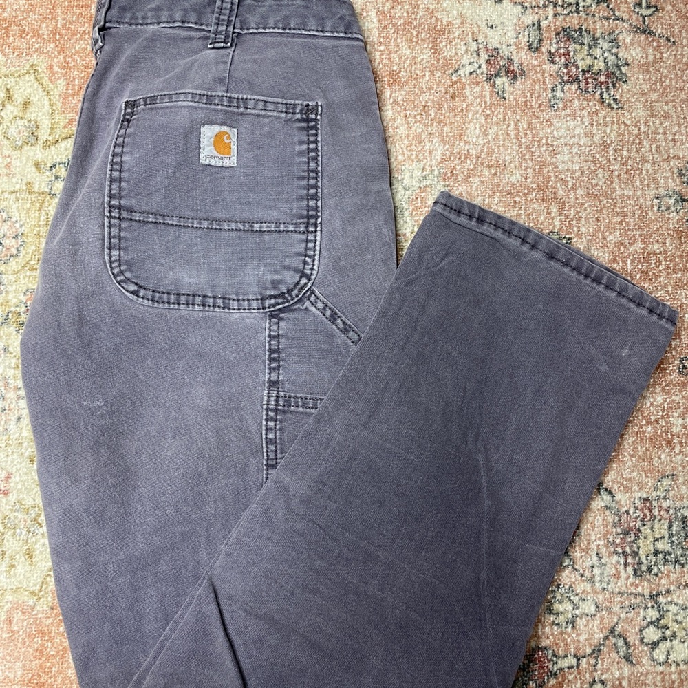 Carhartt Rugged Flex Original Fit Carpenter Work Pants Women Sz 4 Short Black